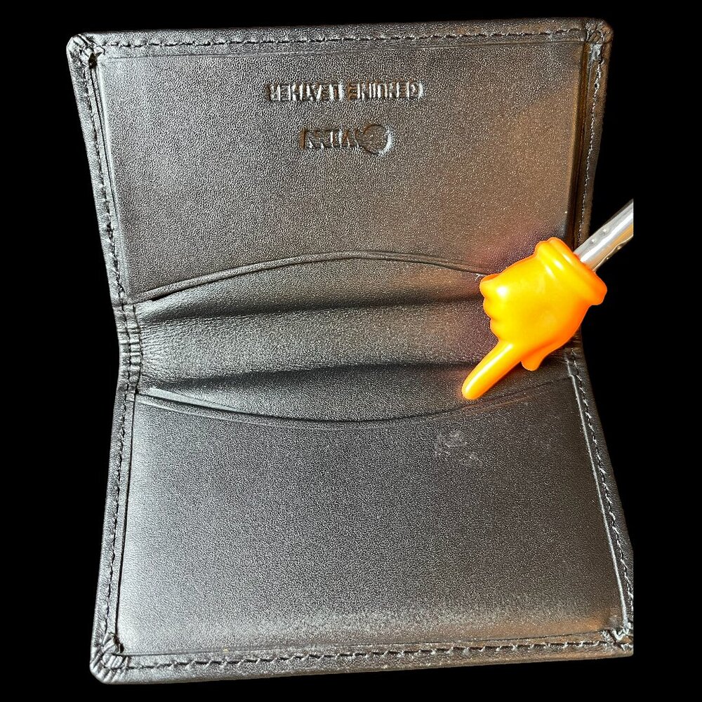 Winn International Leather Card Case Black 6497L